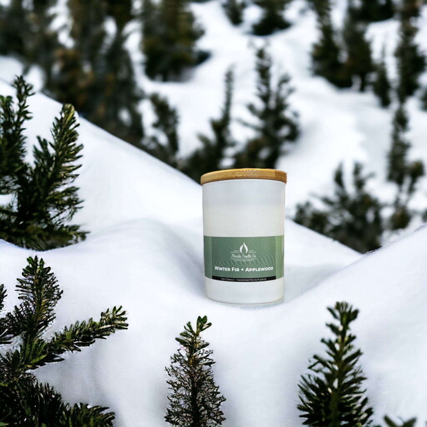 Winter Fir + Applewood Soy Candle - 1