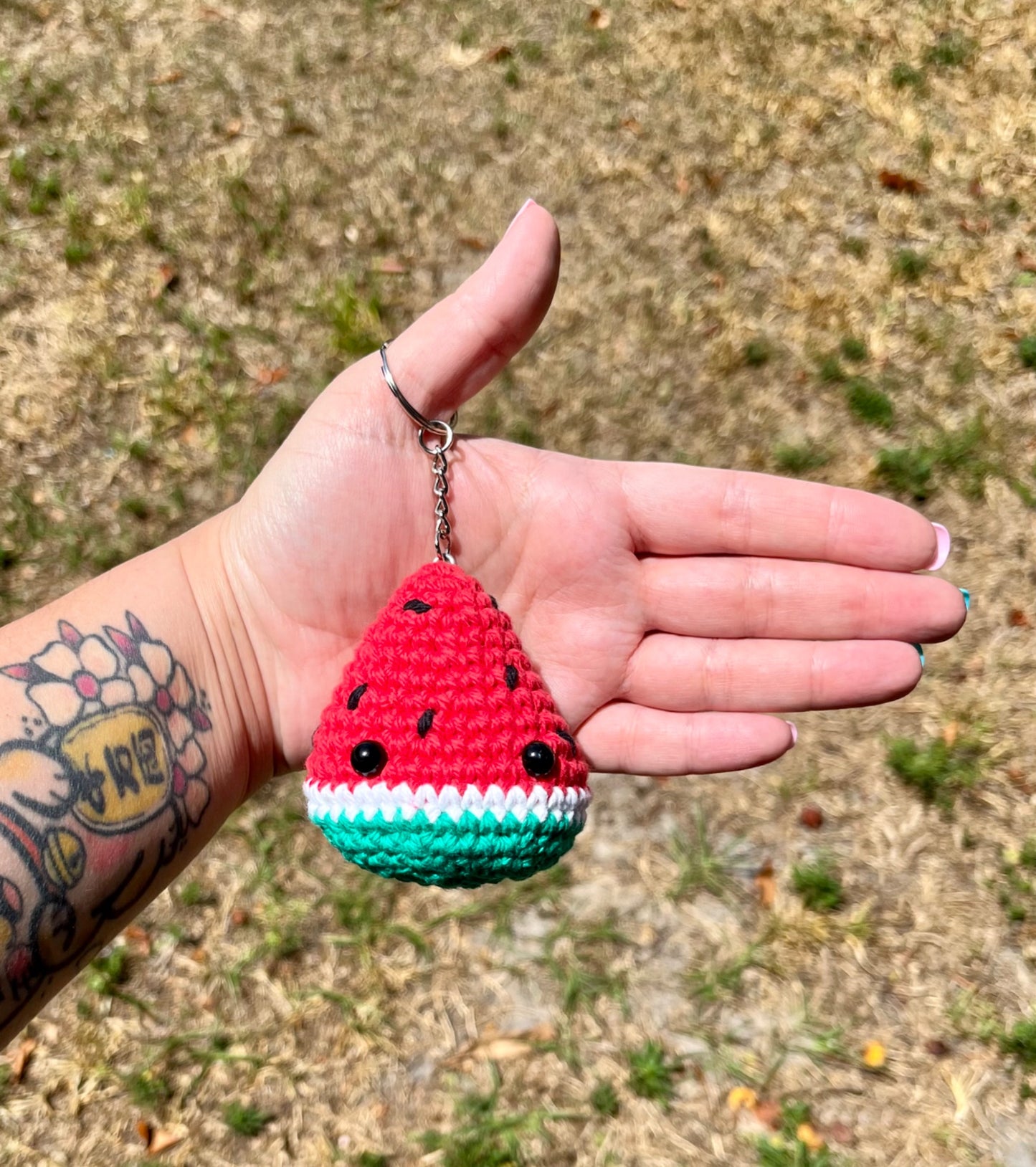 Nerdy Chick Creations - Watermelon keychain  - 1