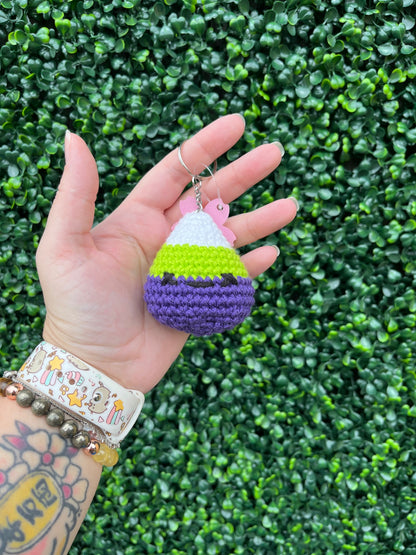 Nerdy Chick Creations - Candy corn keychains purple - 2