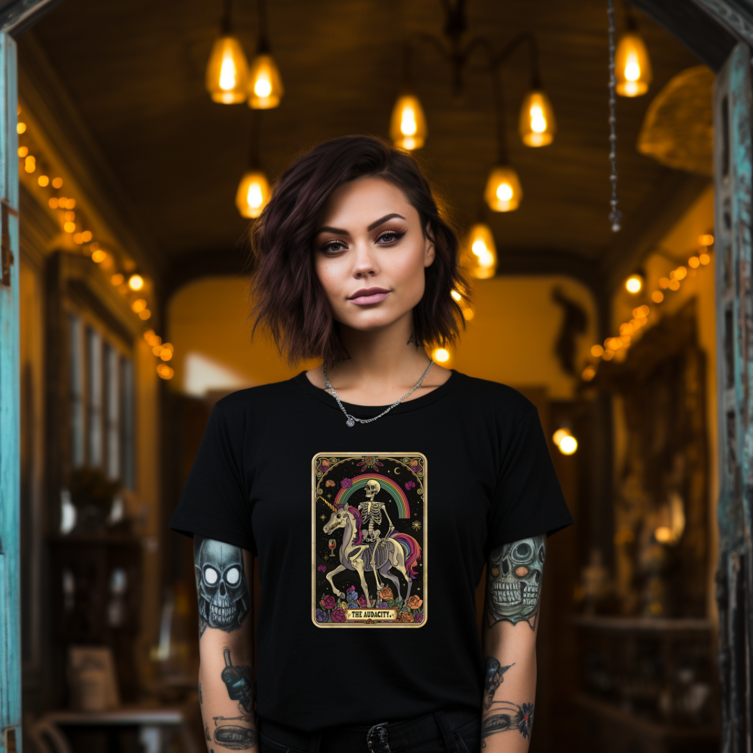 The Audacity Tarot Card - Unisex T-Shirt - 1